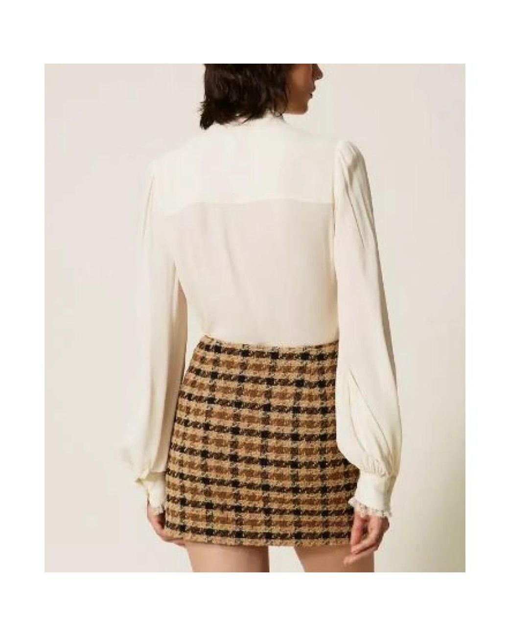 Twinset Natural Short Skirts