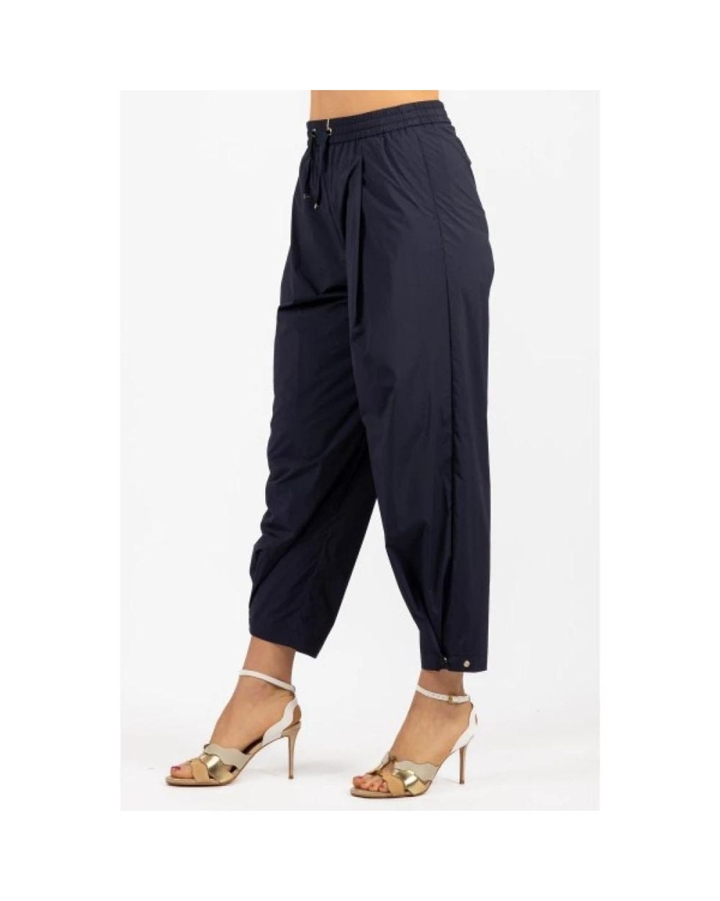 Herno Blue Cropped Trousers