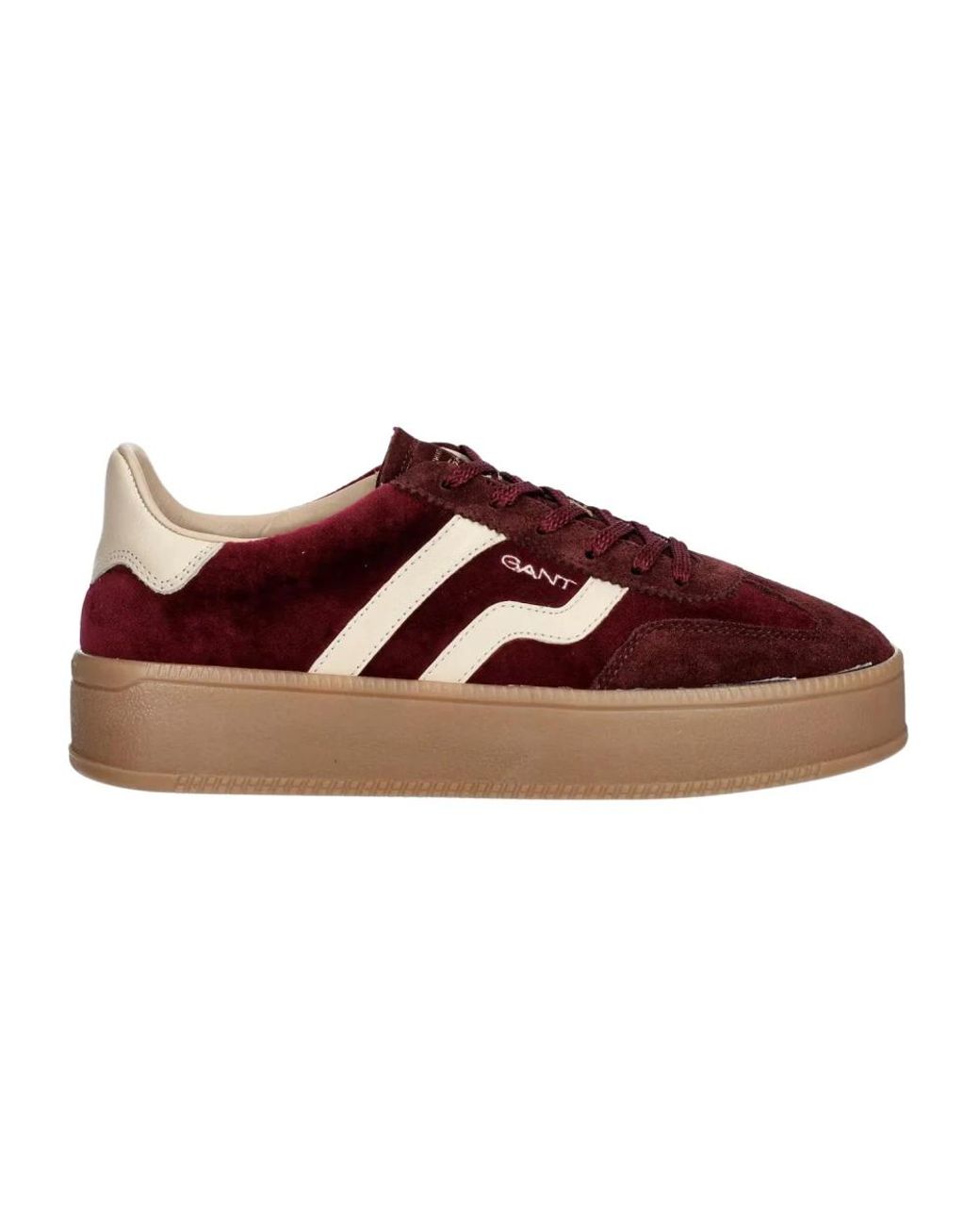 Sneakers Con Inserti di Gant in Brown
