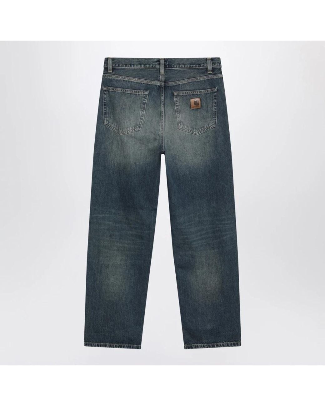 Carhartt Blue Straight Fit Jeans for men