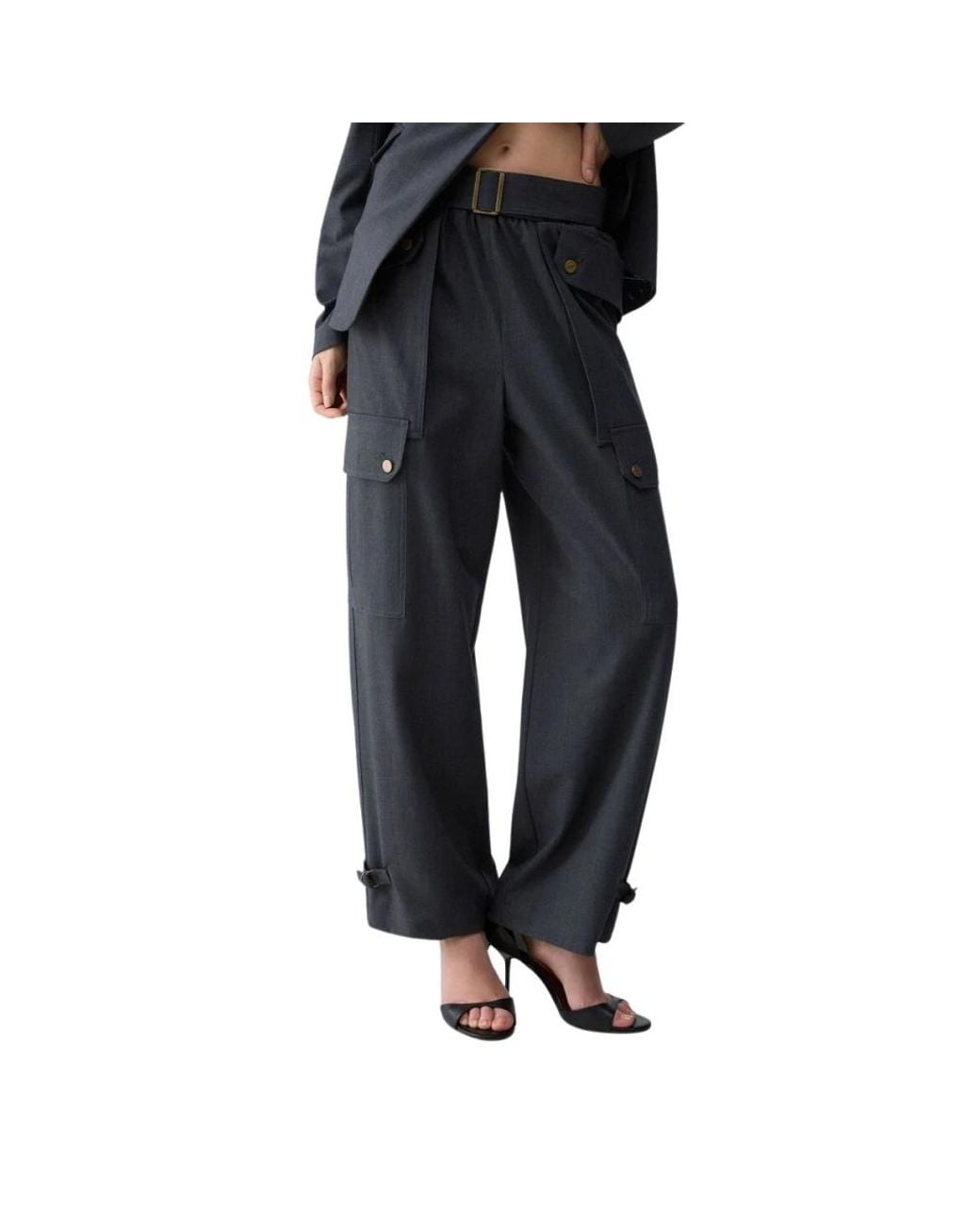Liu Jo Black Wide Trousers