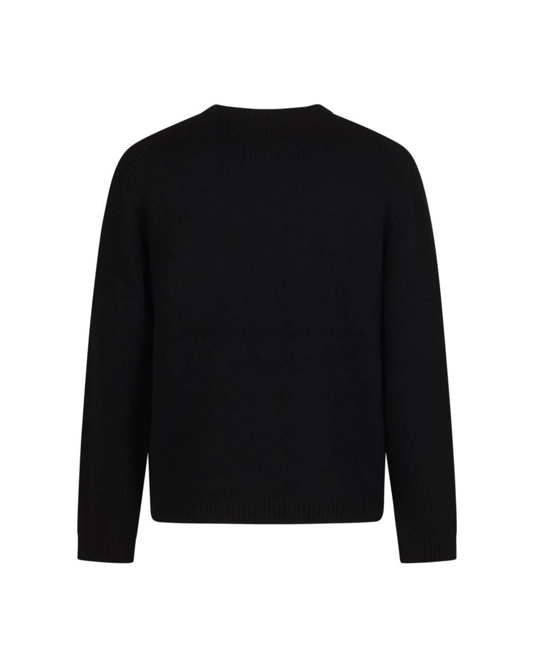 Maison Kitsuné Black Round-Neck Knitwear for men