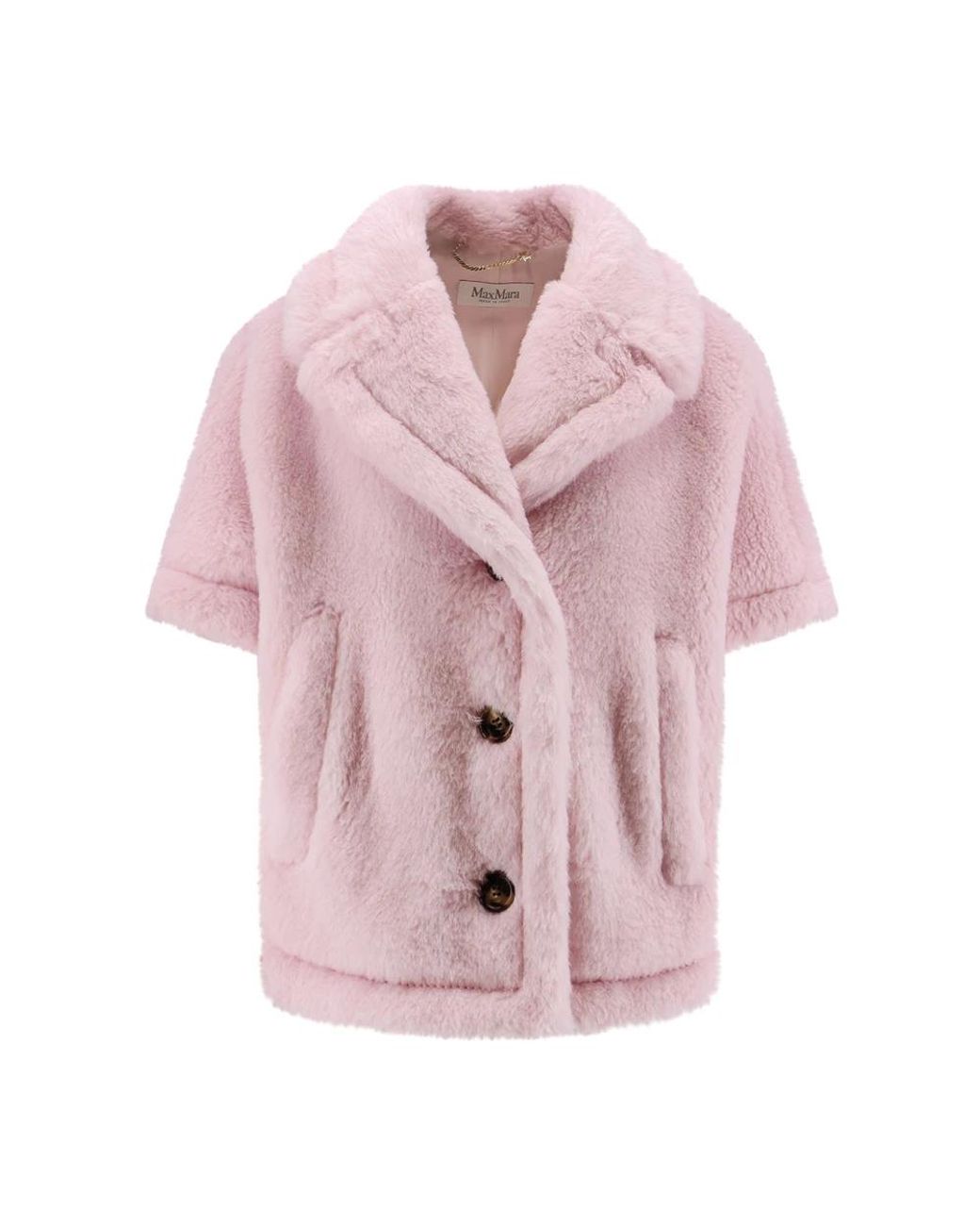 Max Mara Pink Faux Fur & Shearling Jackets