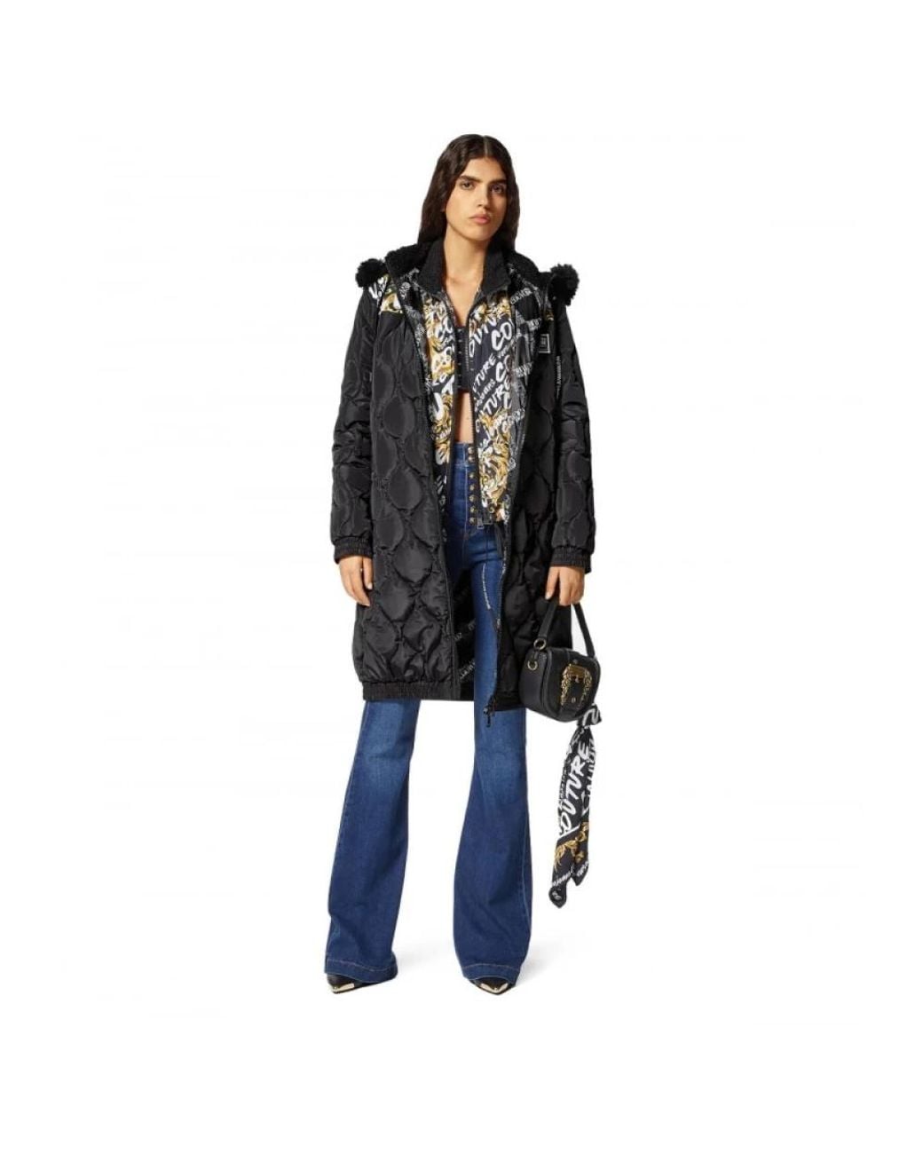 Versace Jeans Couture Black Parkas