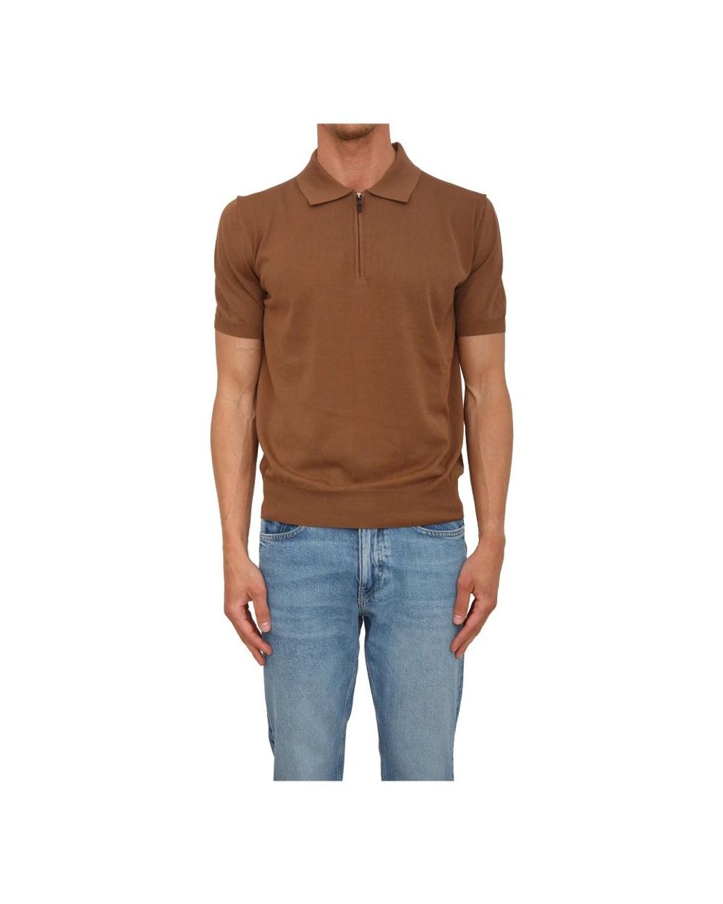 Canali Blue Polo Shirts for men