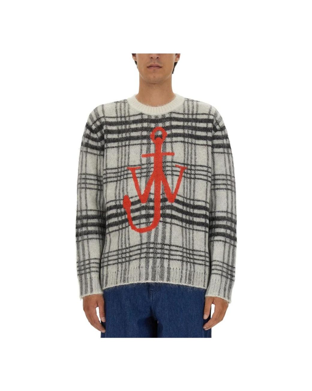 J.W. Anderson Gray Round-Neck Knitwear for men