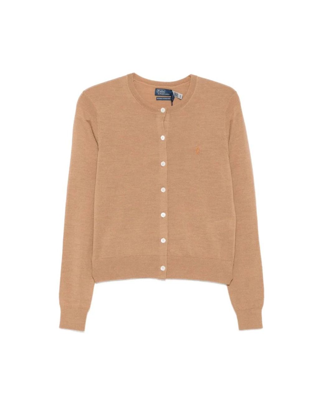 Polo Ralph Lauren Dameskleding Gebreide Kleding Marrone Aw25 in het Natural