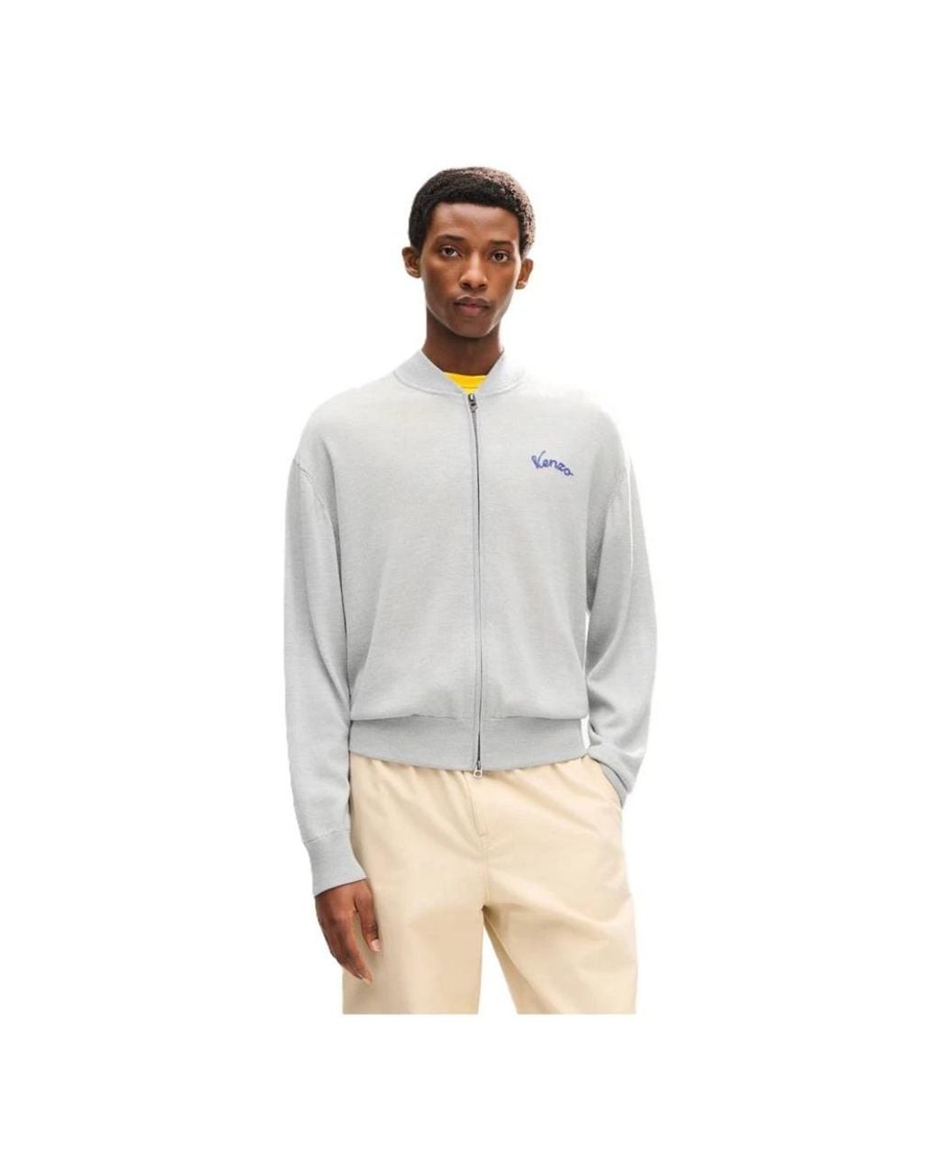 KENZO Gray Bomber Jackets for men