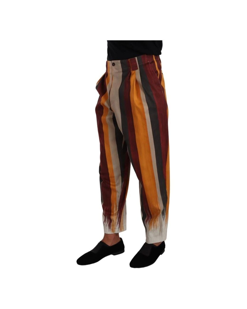 Dolce & Gabbana Brown Wide Trousers for men