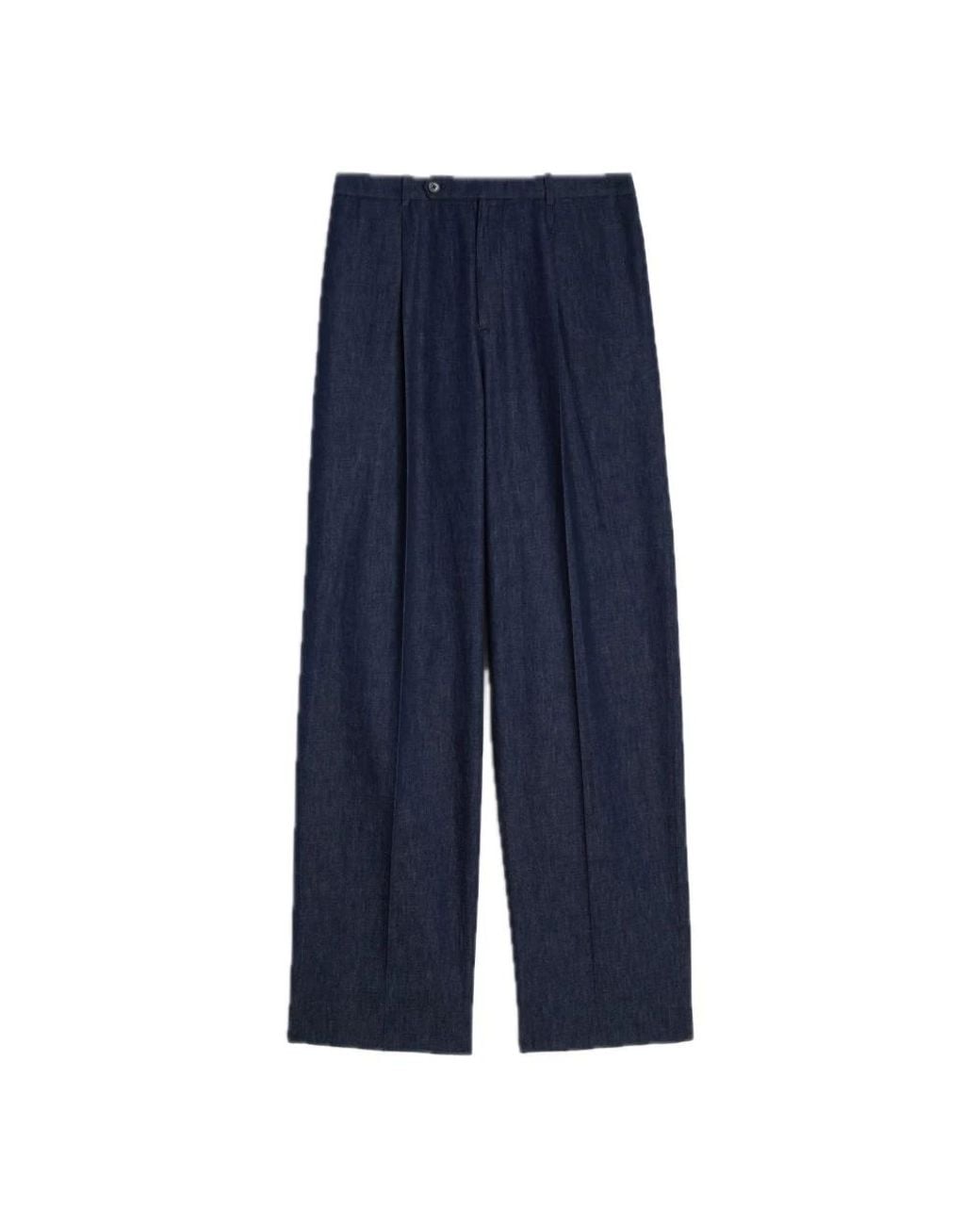 Jil Sander Blue Wide Trousers for men