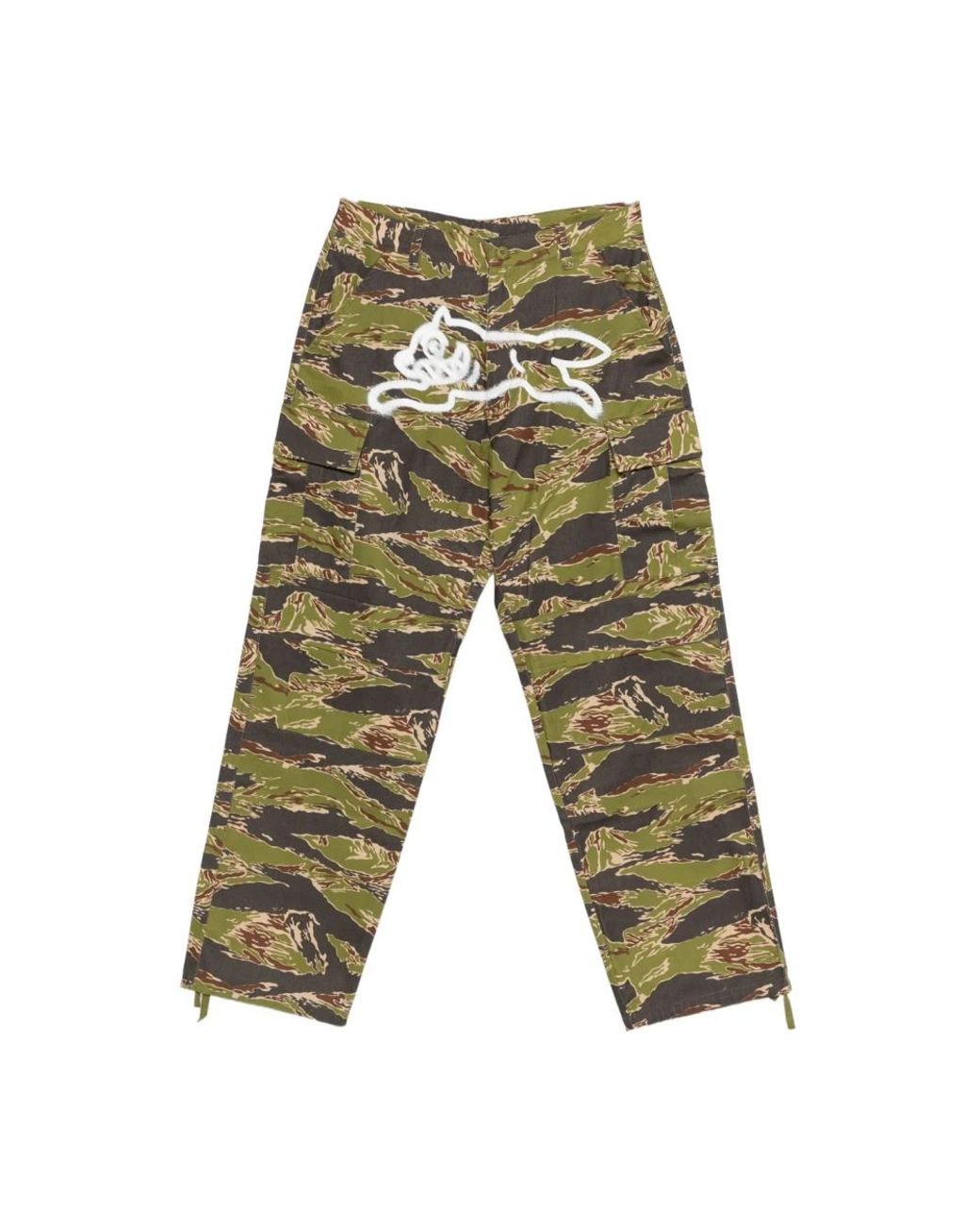 BBCICECREAM Tiger Stripe Cargo Broek in het Green voor heren