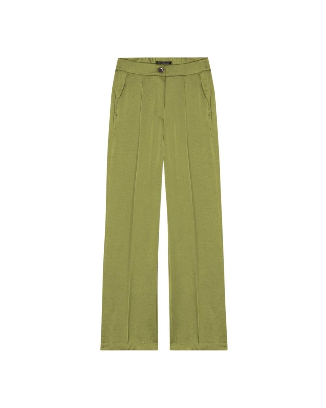 Luisa Cerano Green Wide Trousers