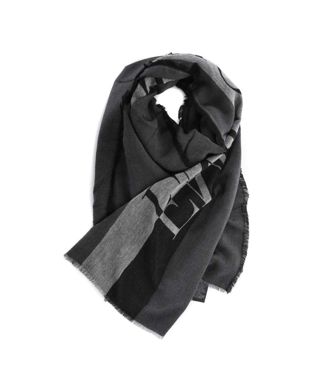 Emporio Armani Black Scarves for men