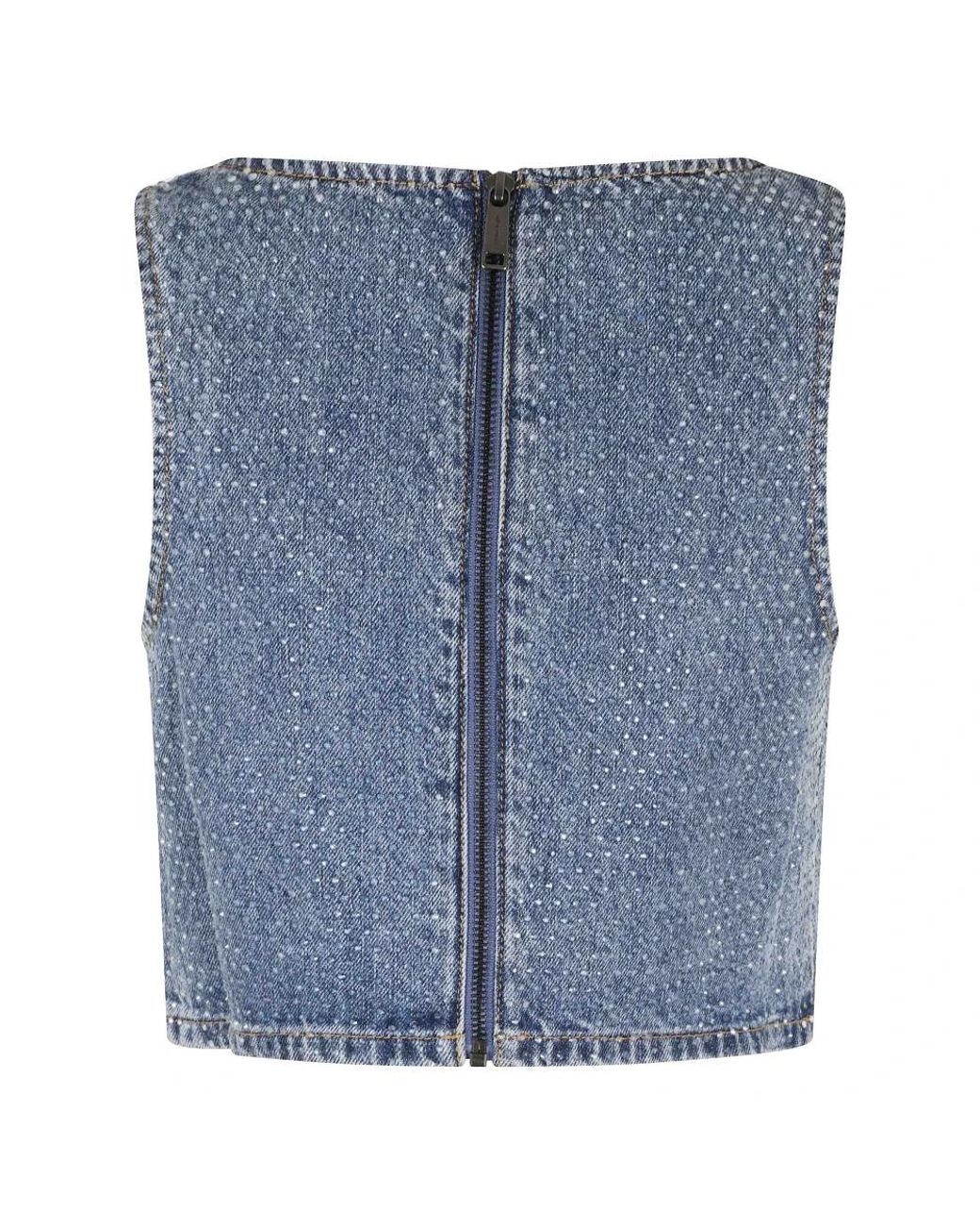 Self-Portrait Blue Sleeveless Tops