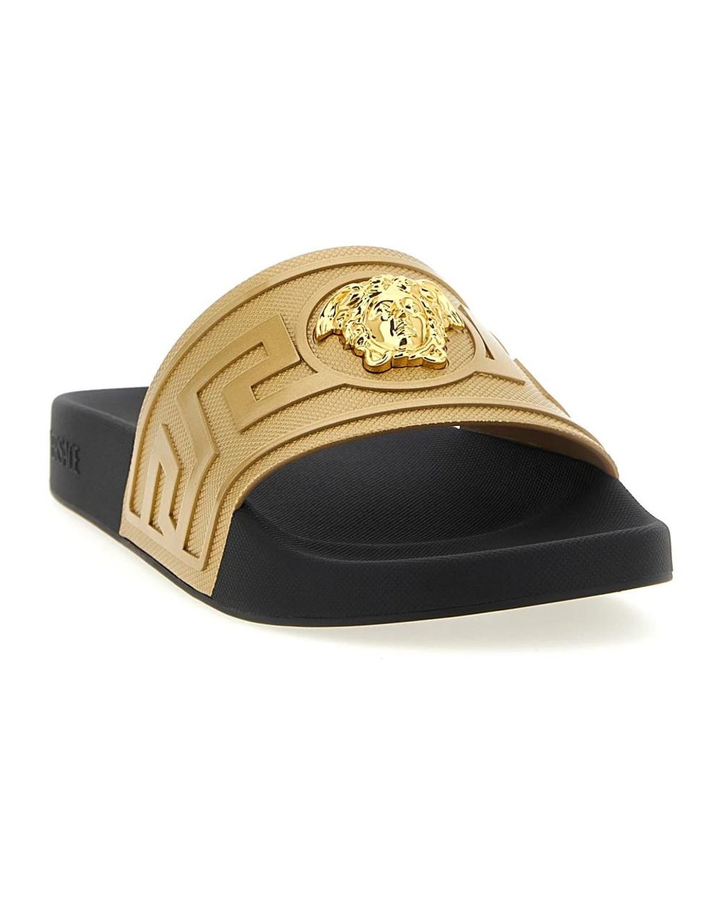 Sliders Versace pour homme en coloris Yellow