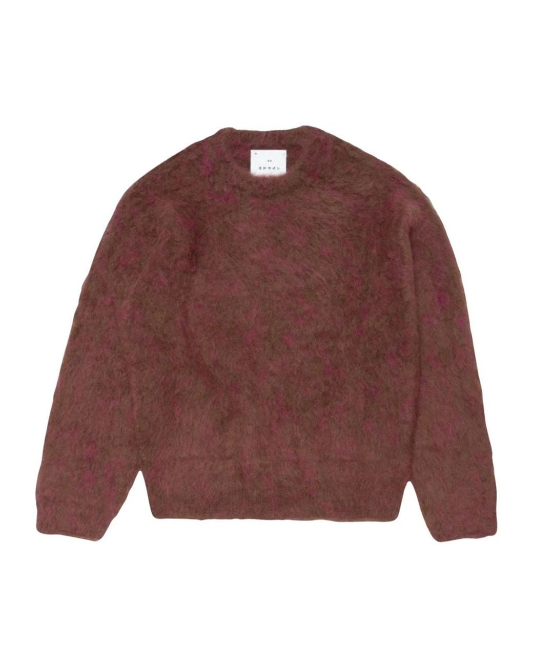 Edwin Purple Round-Neck Knitwear for men