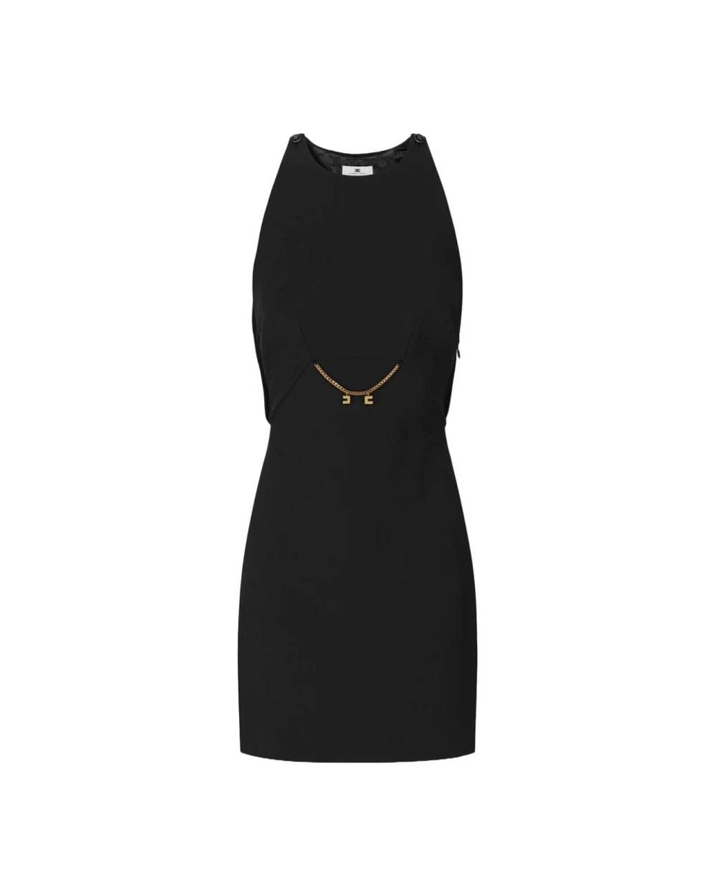 Elisabetta Franchi Black Short Dresses