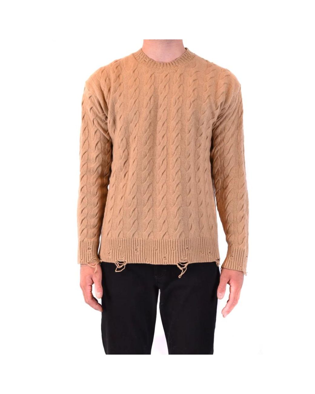Laneus Blue Round-Neck Knitwear for men