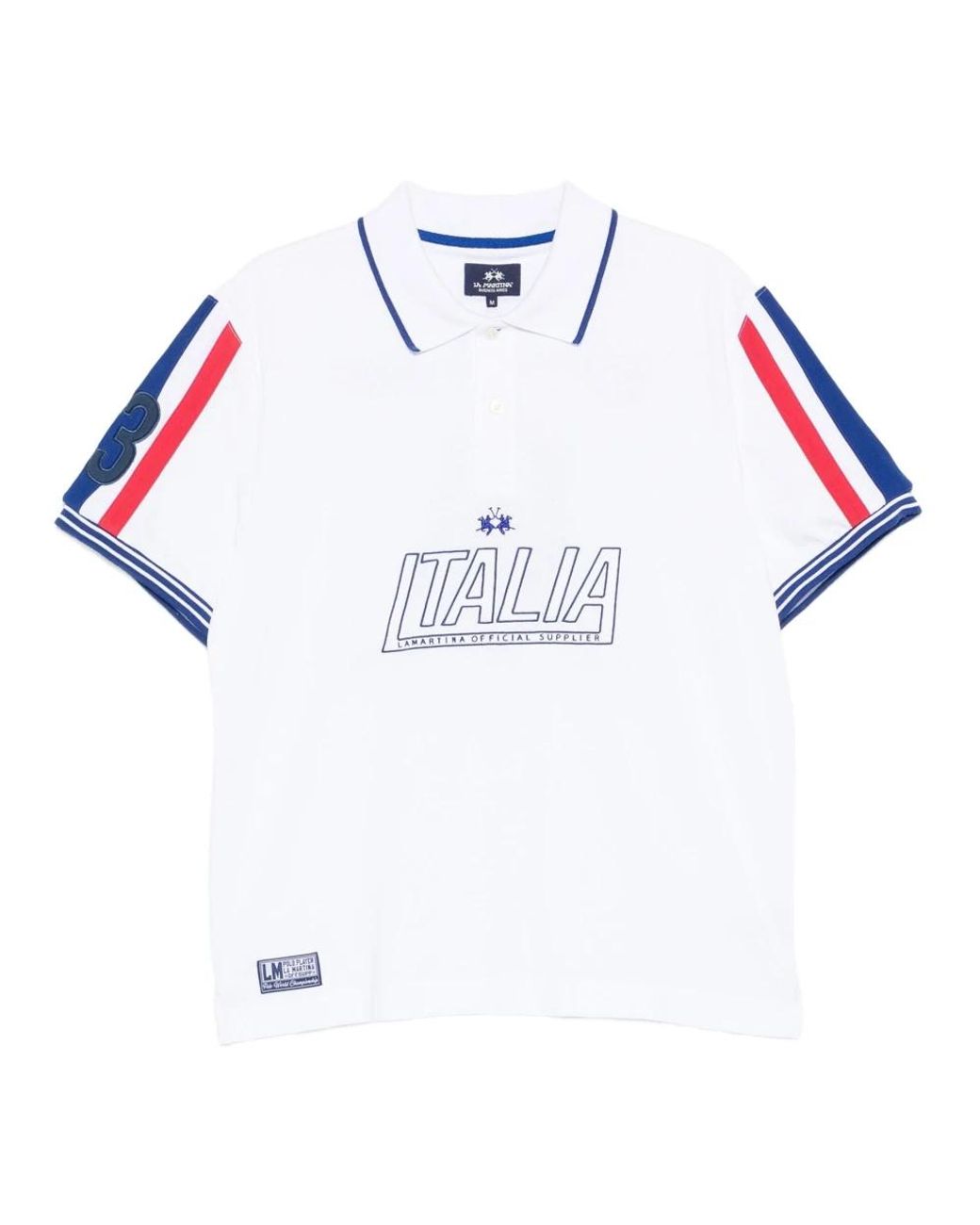 La Martina White Polo Shirts for men