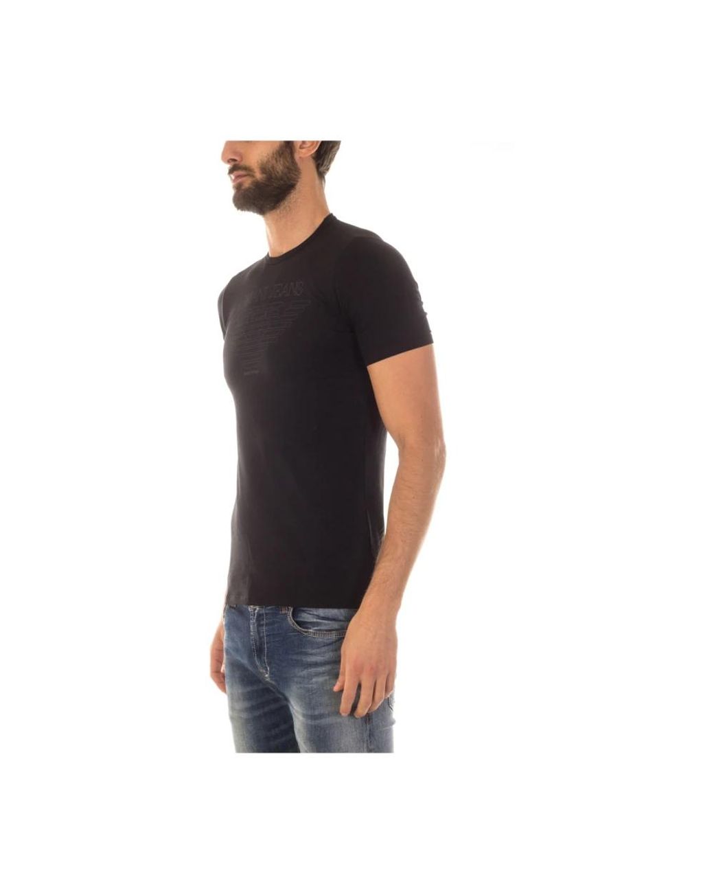 Armani Jeans Black T-Shirts for men