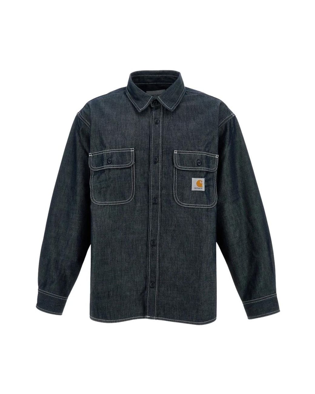 Carhartt Jassen ,Blauw ,Katoen Norco Overshirt in het Blue voor heren