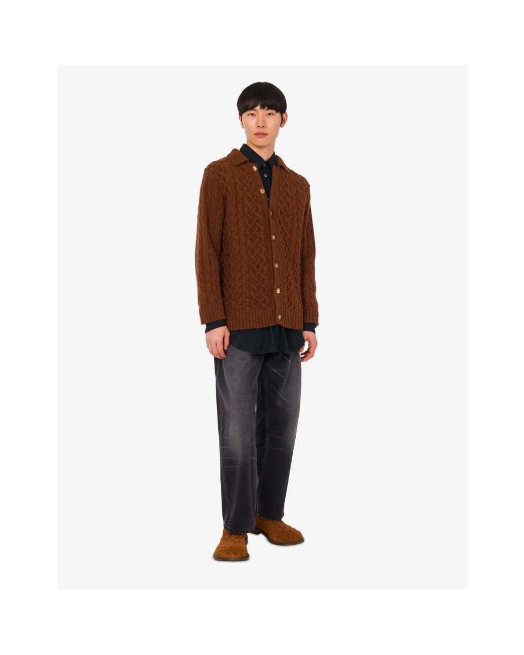 Moschino Brown Cardigans for men
