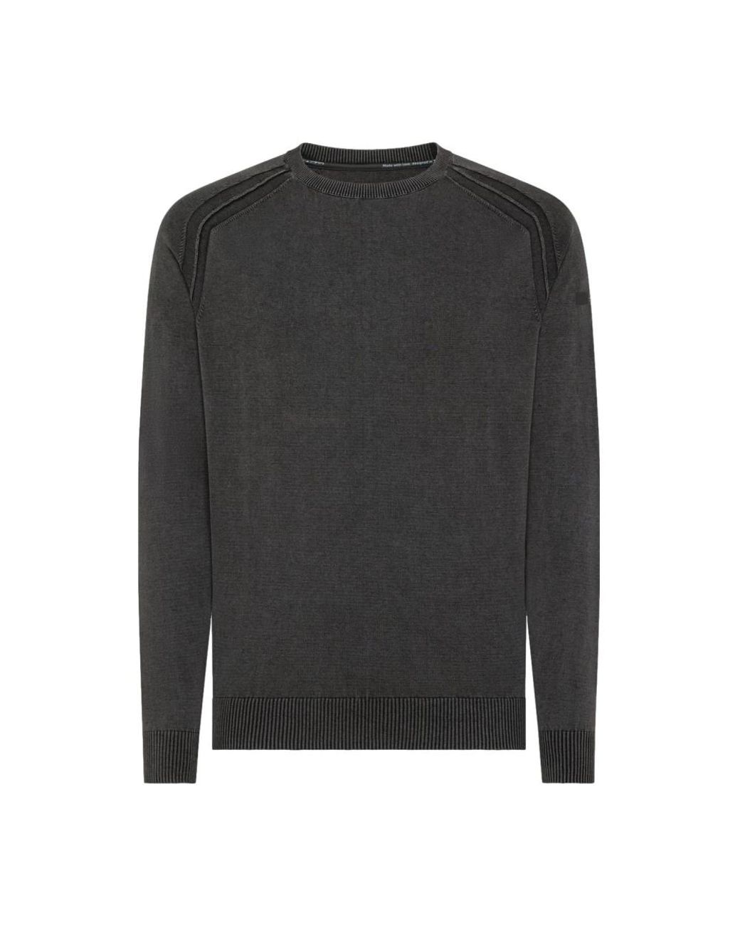 Rrd Gray Round-Neck Knitwear for men