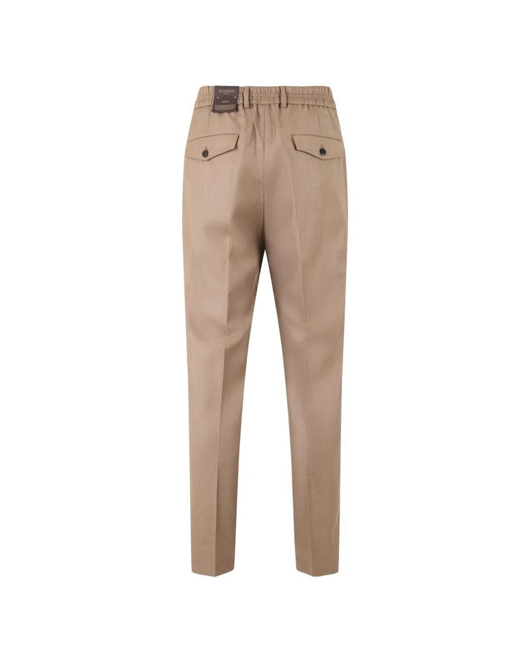 Slowear Natural Suit Trousers for men
