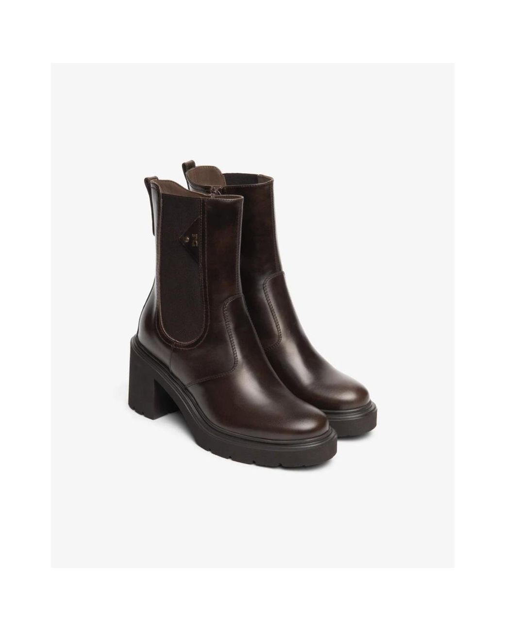 Nero Giardini Brown Heeled Boots