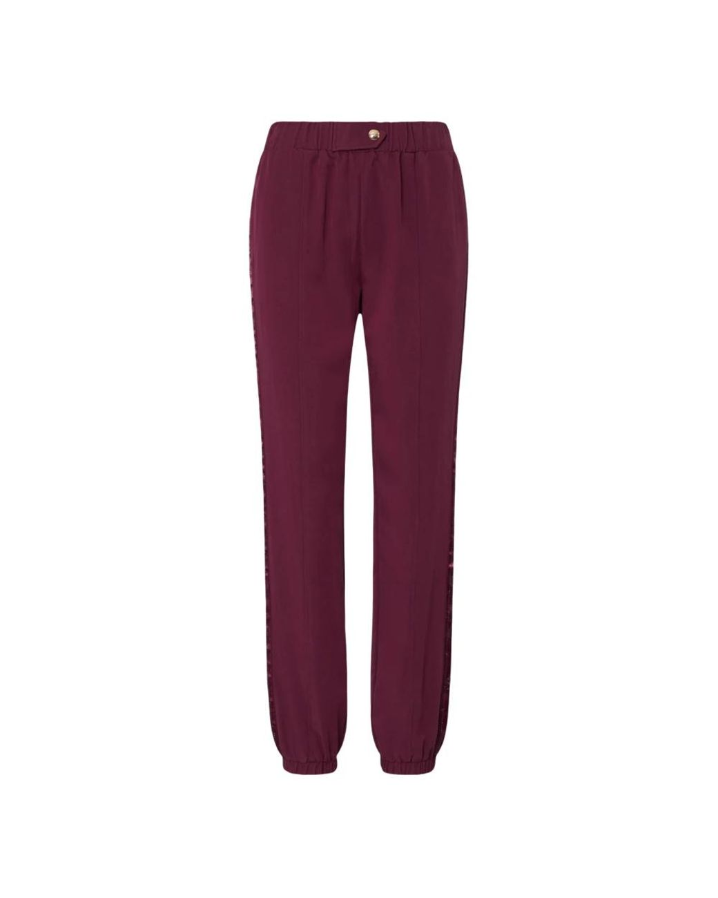 Liu Jo Broeken ,Paars ,Polyester Pants in het Red