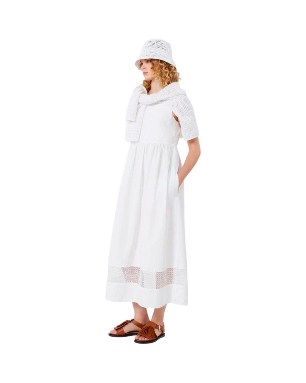 Weekend by Maxmara White Midi Dresses