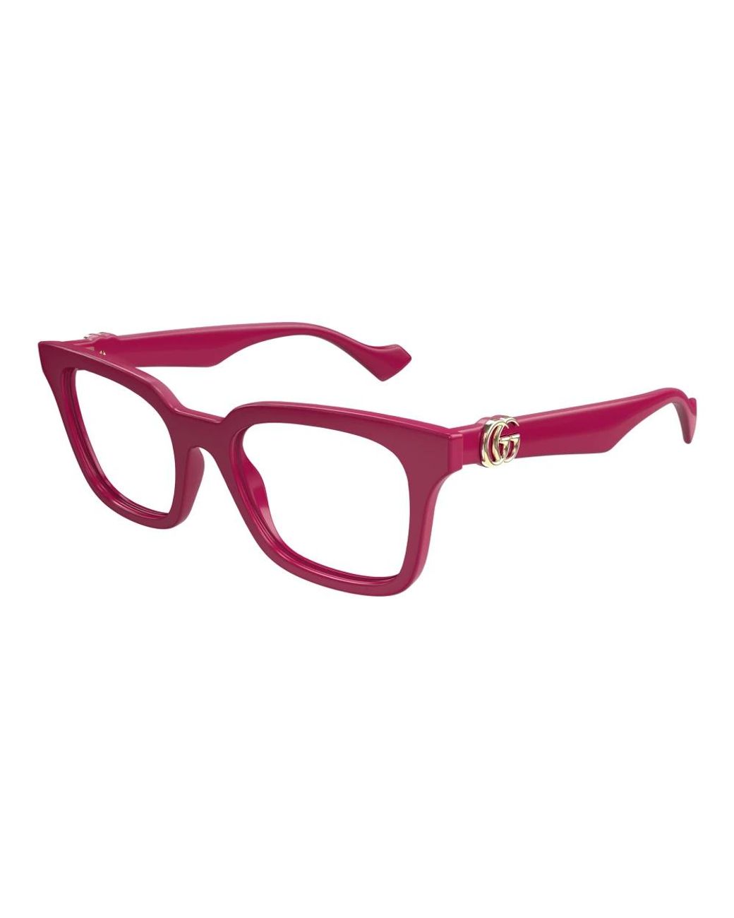 Gucci Square Optical Frame in het Red