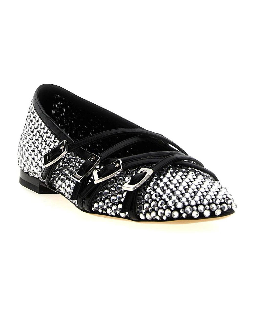 Mach & Mach Black Ballerina Shoes