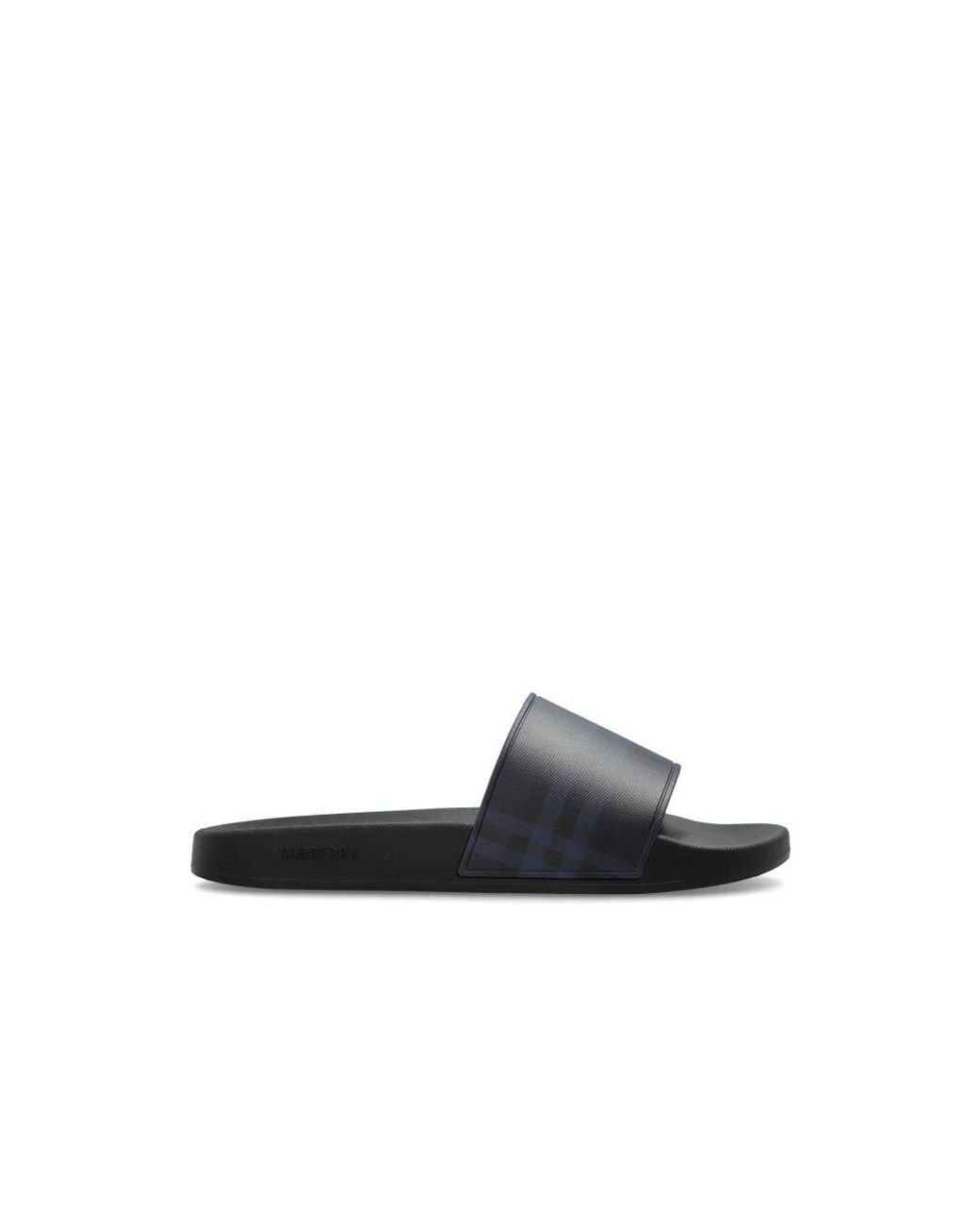 Sliders Burberry pour homme en coloris Black