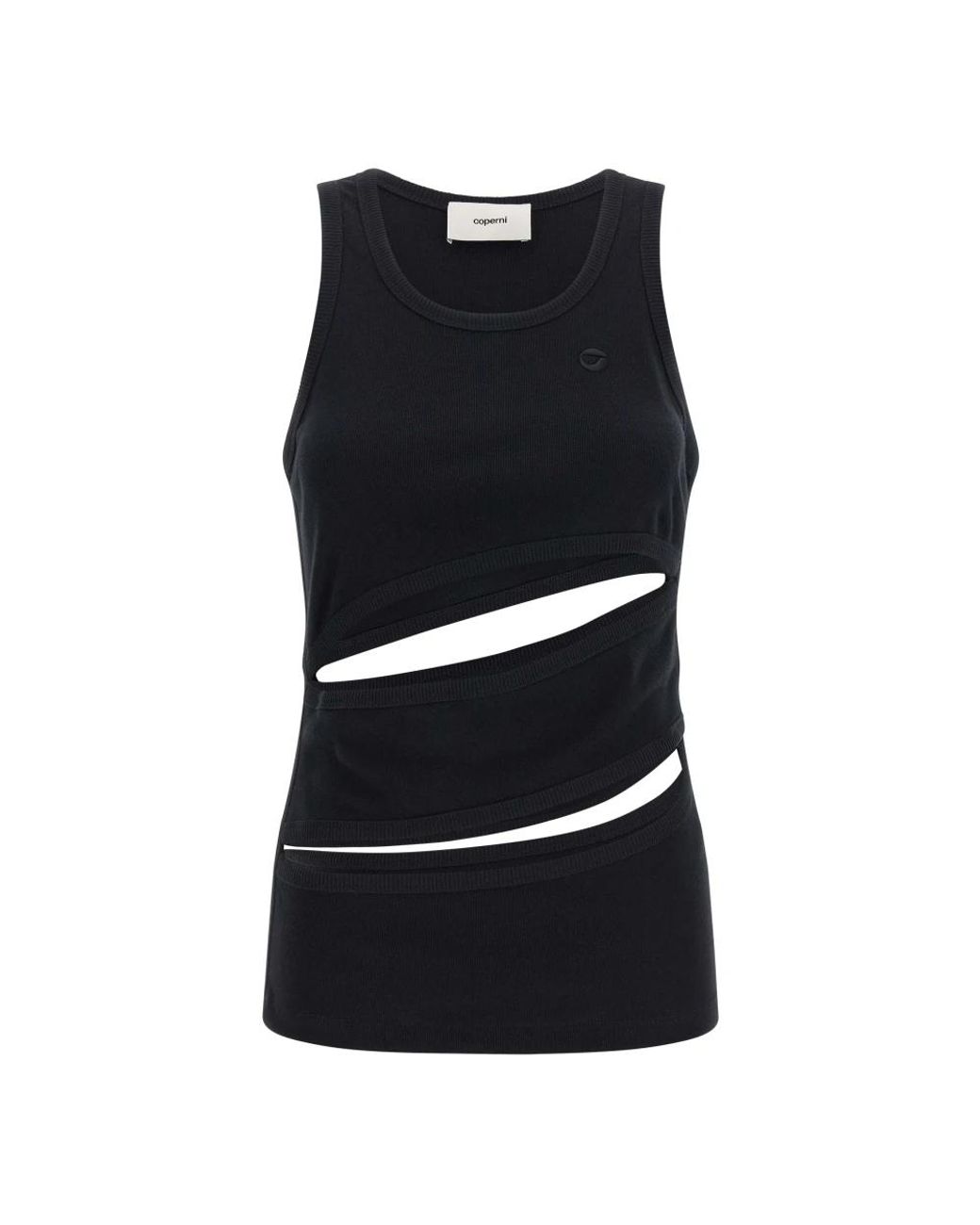 Coperni Spiral Tank Top in het Black