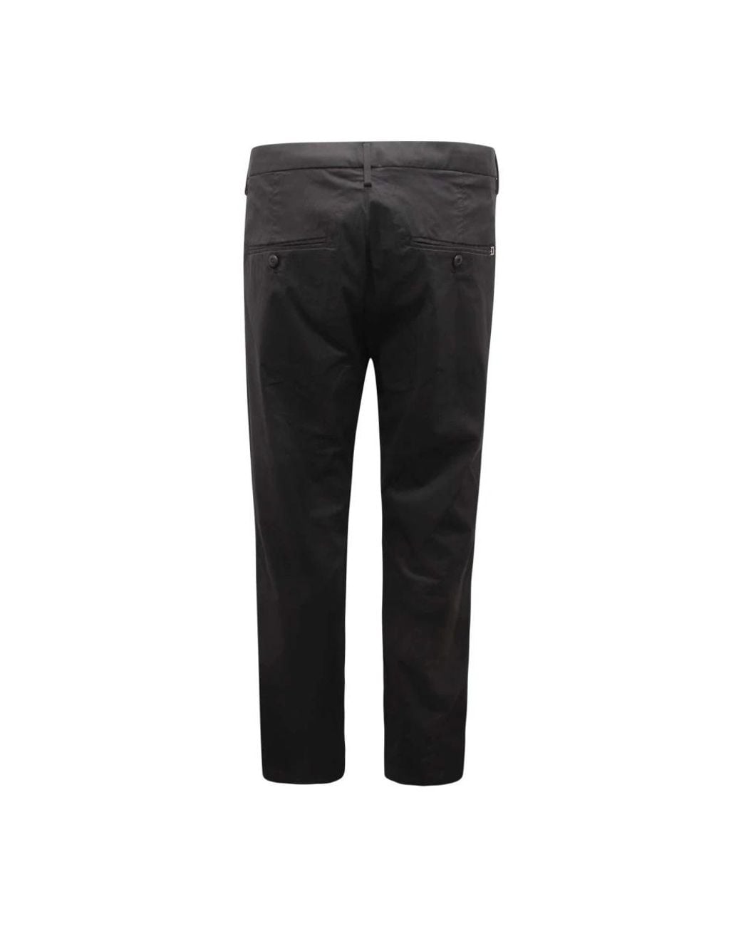 Dondup Black Slim-Fit Trousers for men
