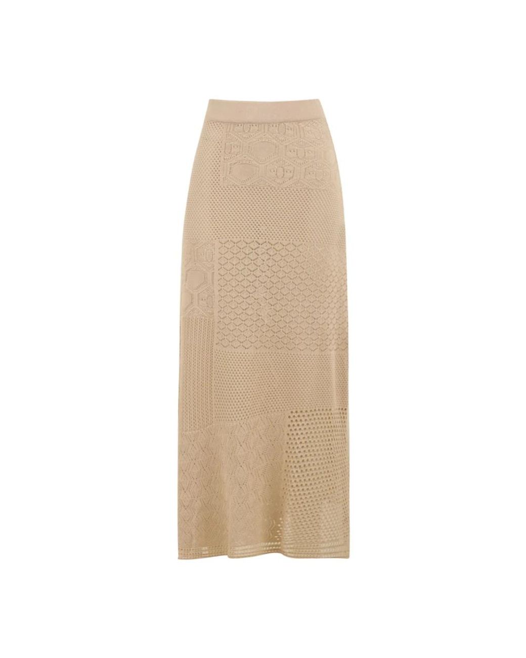 Akep Rokken ,Polyester Lange Rok in het Natural