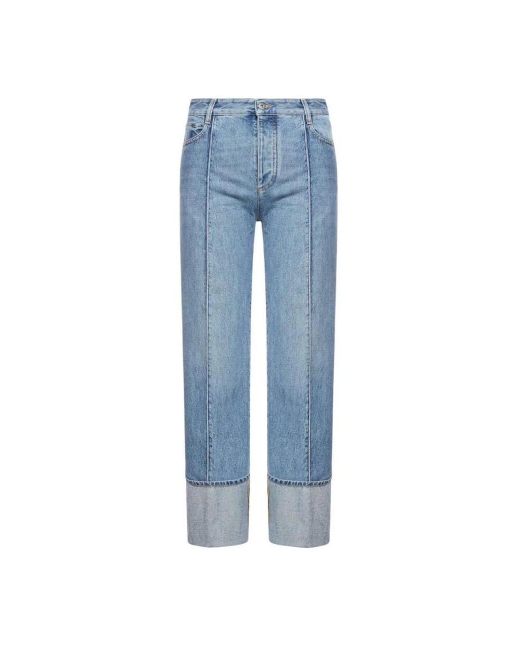Bottega Veneta Blue Cropped Jeans