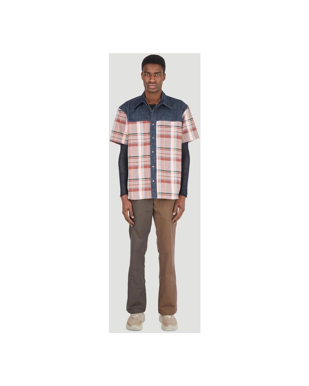 (DI)VISION Multicolor Short Sleeve Shirts for men