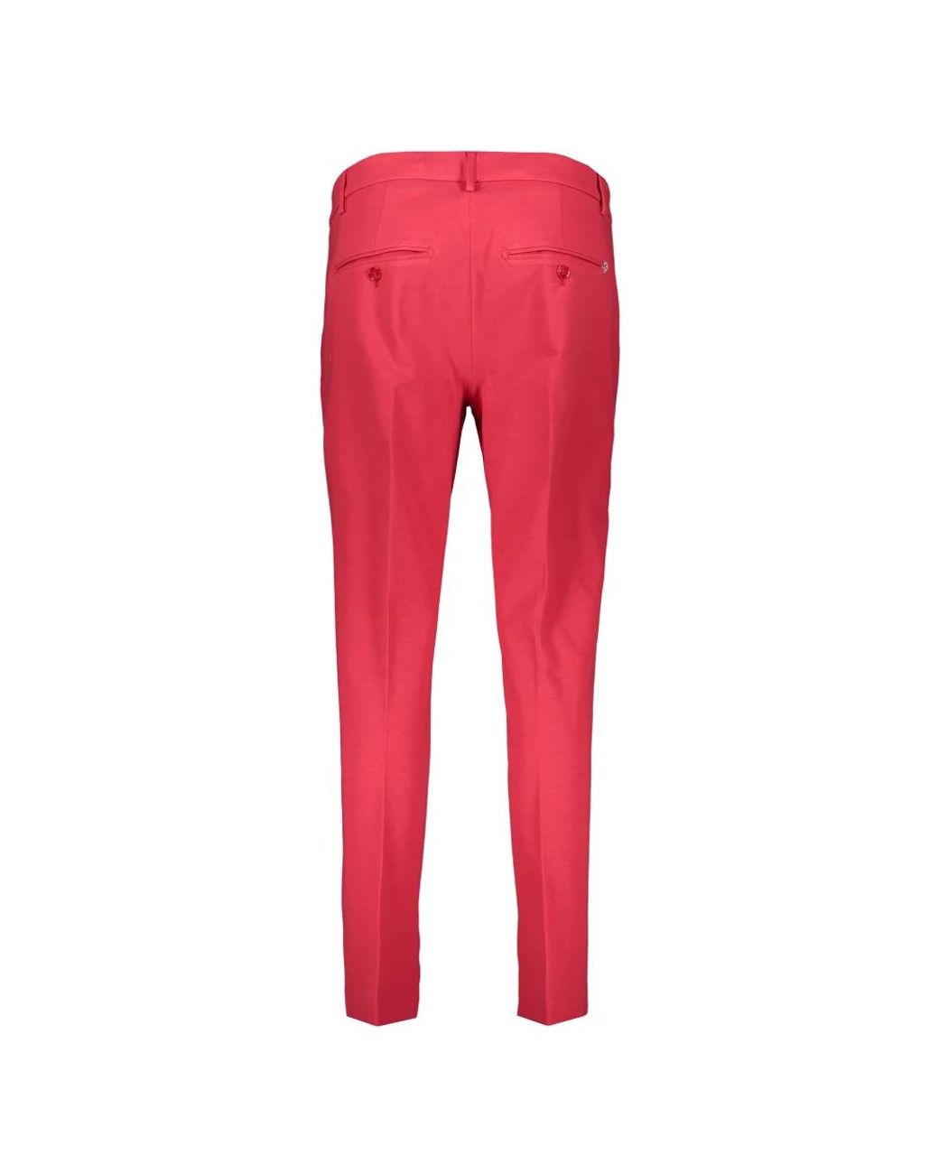 Dondup Red Slim-Fit Trousers