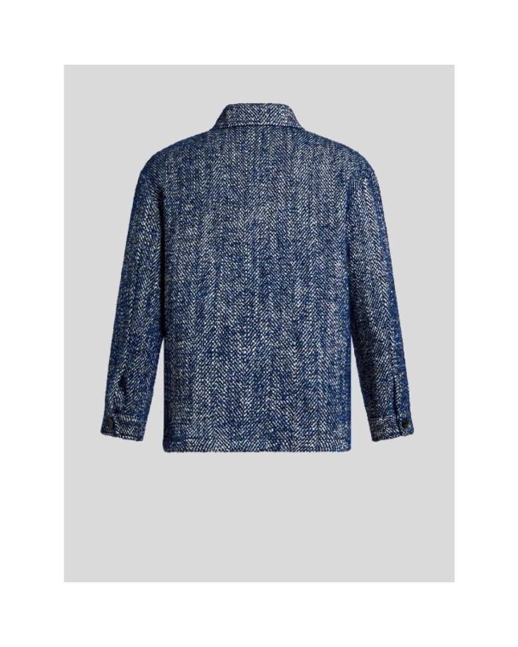 Light Jackets Etro de hombre de color Blue