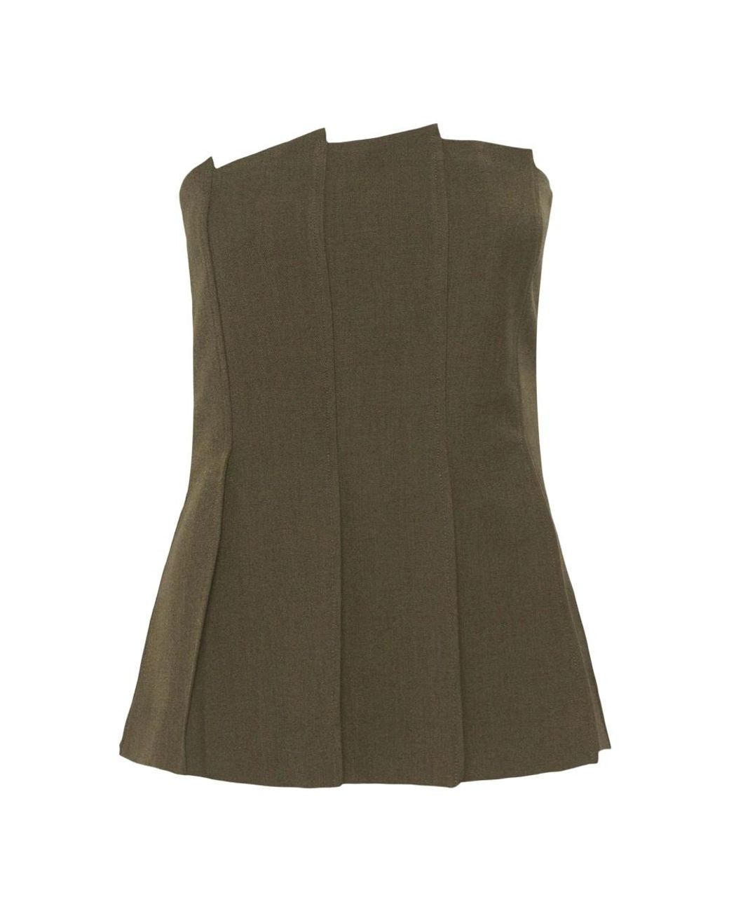 Sleeveless Tops Gestuz de color Green