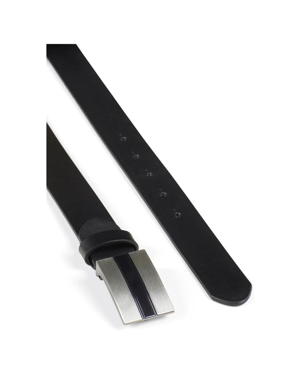 Howard London Accessoires ,Zwart ,Leer Leren Riem Paul in het Black voor heren