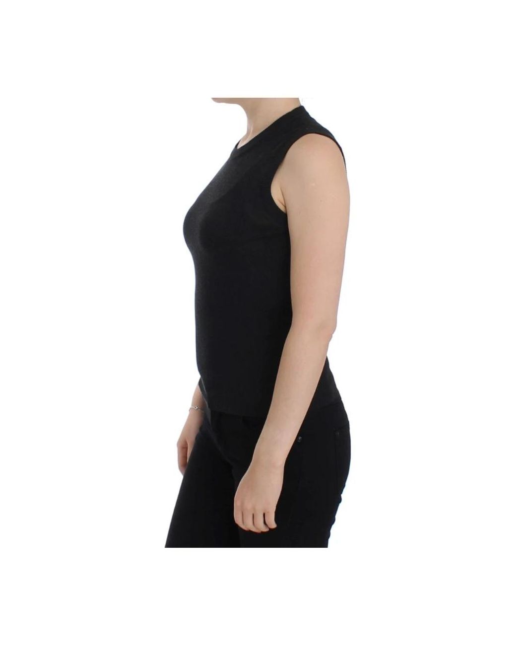 Dolce & Gabbana Black Sleeveless Tops