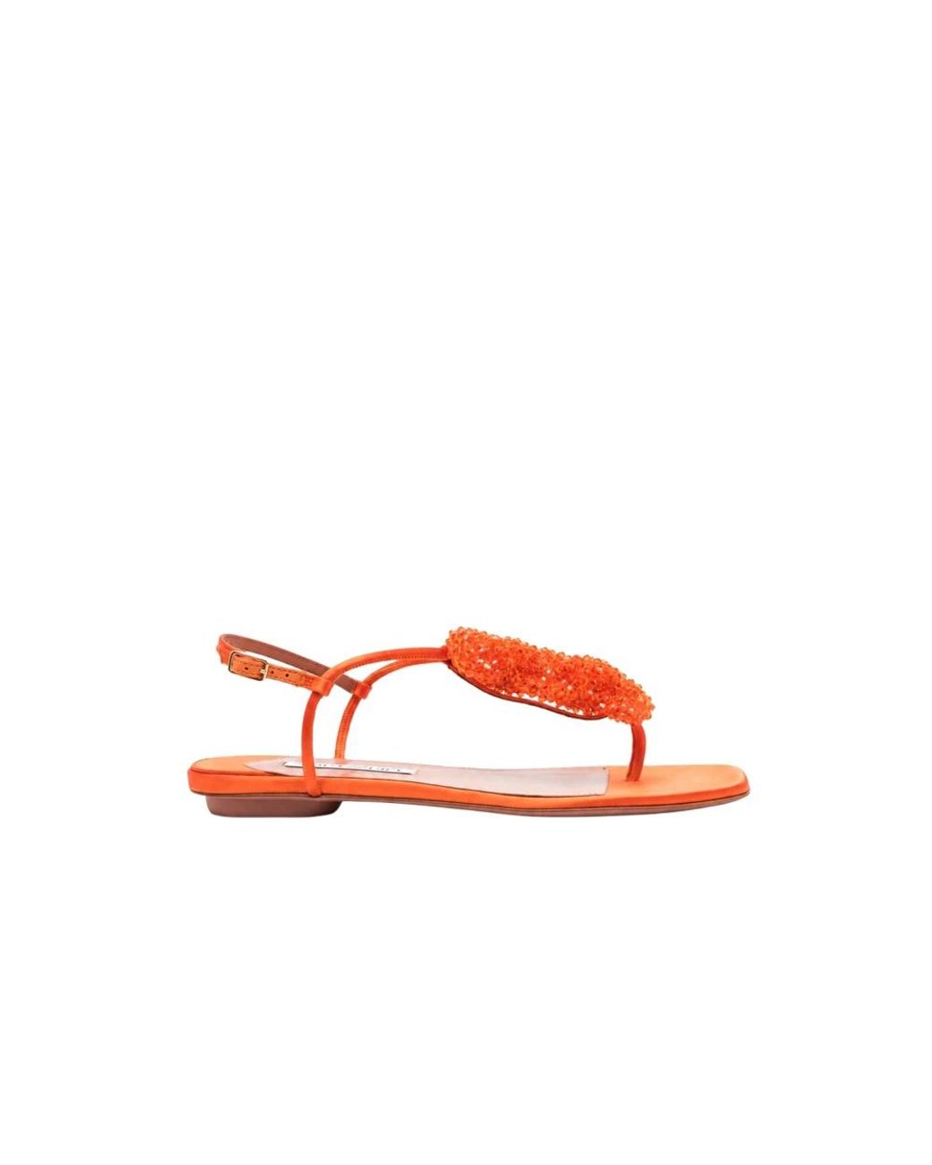Aquazzura Red Flat Sandals