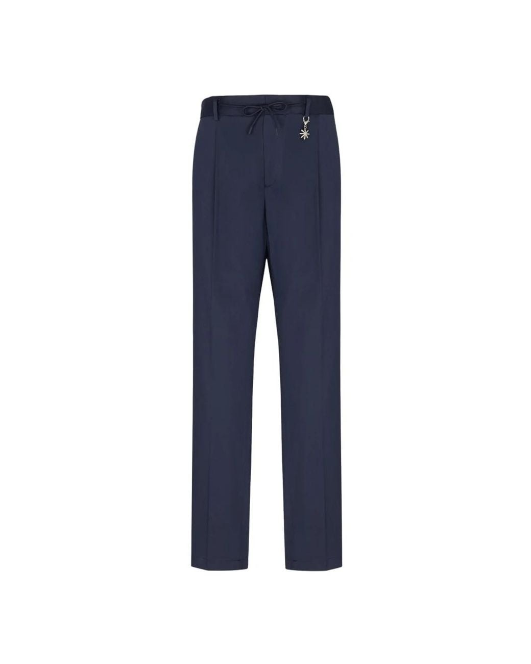 Manuel Ritz Blue Slim-Fit Trousers for men