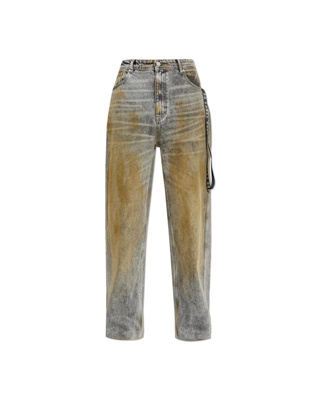 44 Label Group Jeans ,Grijs ,Denim Jeasy Met Rechte Pijpen in het Green voor heren