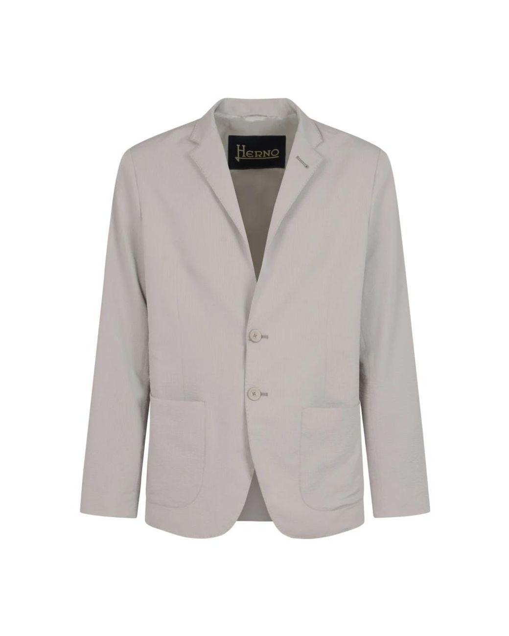 Herno Gray Blazers for men