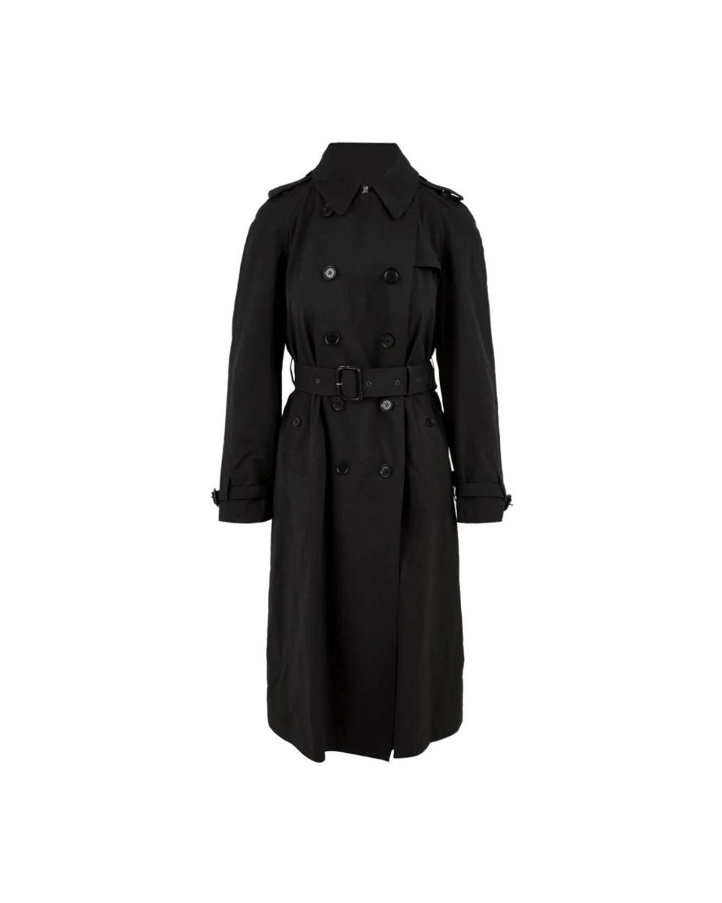 Aspesi Black Belted Coats
