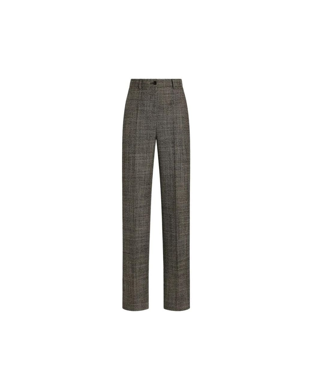 Dolce & Gabbana Gray Straight Trousers